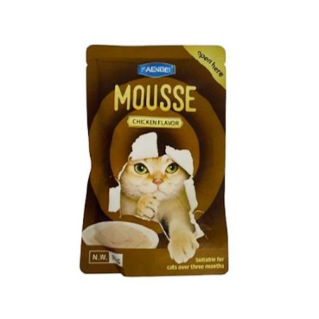 پوچ گربه فنبی مدل موس طعم مرغ Faenbei Cat Pouch Mousse Chicken 85G -